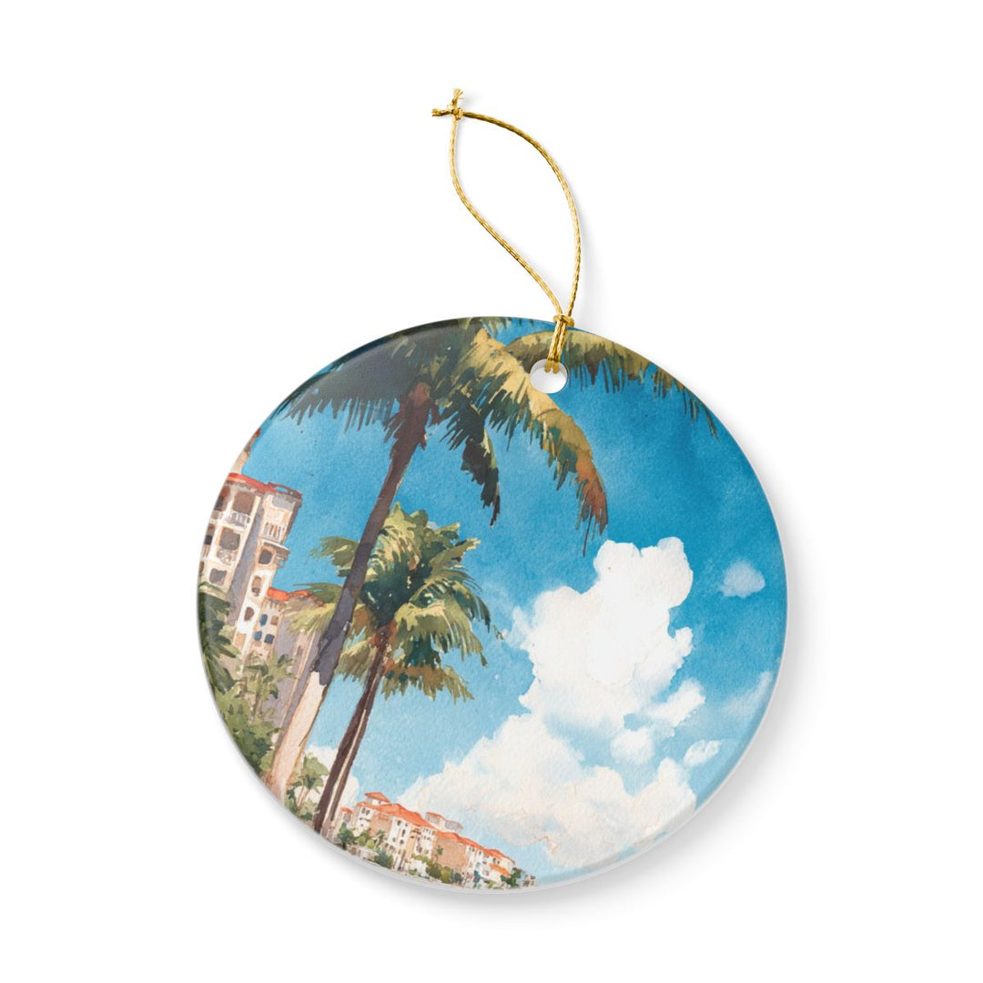Marco Island Ornament: Unique Marco Island Souvenir, Marco Island Xmas Decor, and Authentic Marco Island Gift