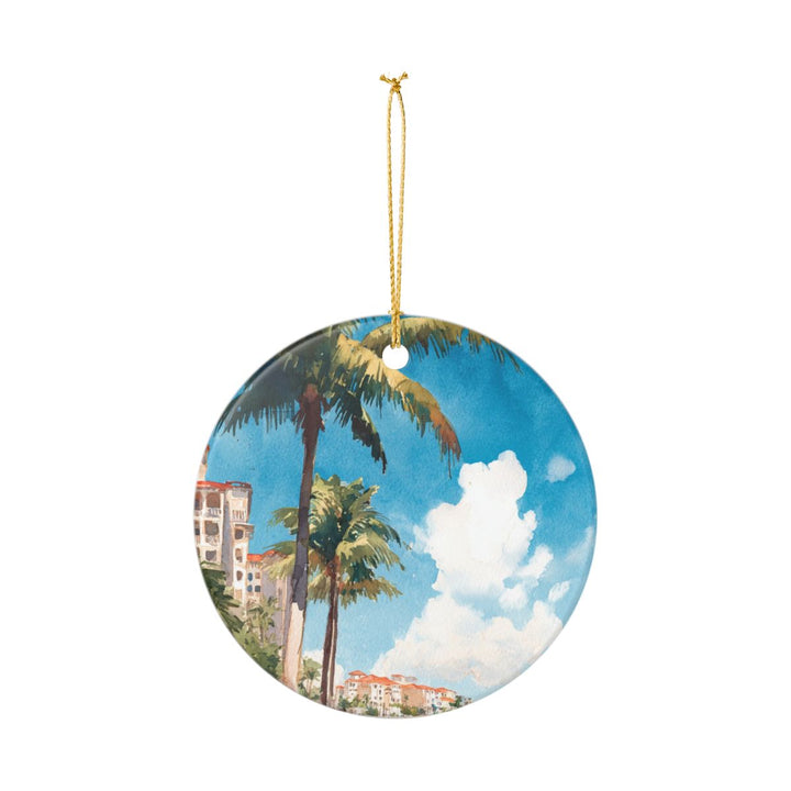 Marco Island Ornament: Unique Marco Island Souvenir, Marco Island Xmas Decor, and Authentic Marco Island Gift