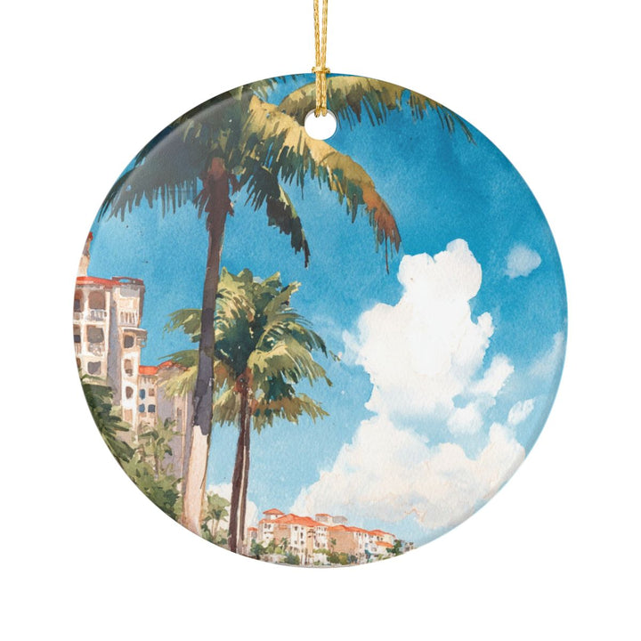 Marco Island Ornament: Unique Marco Island Souvenir, Marco Island Xmas Decor, and Authentic Marco Island Gift