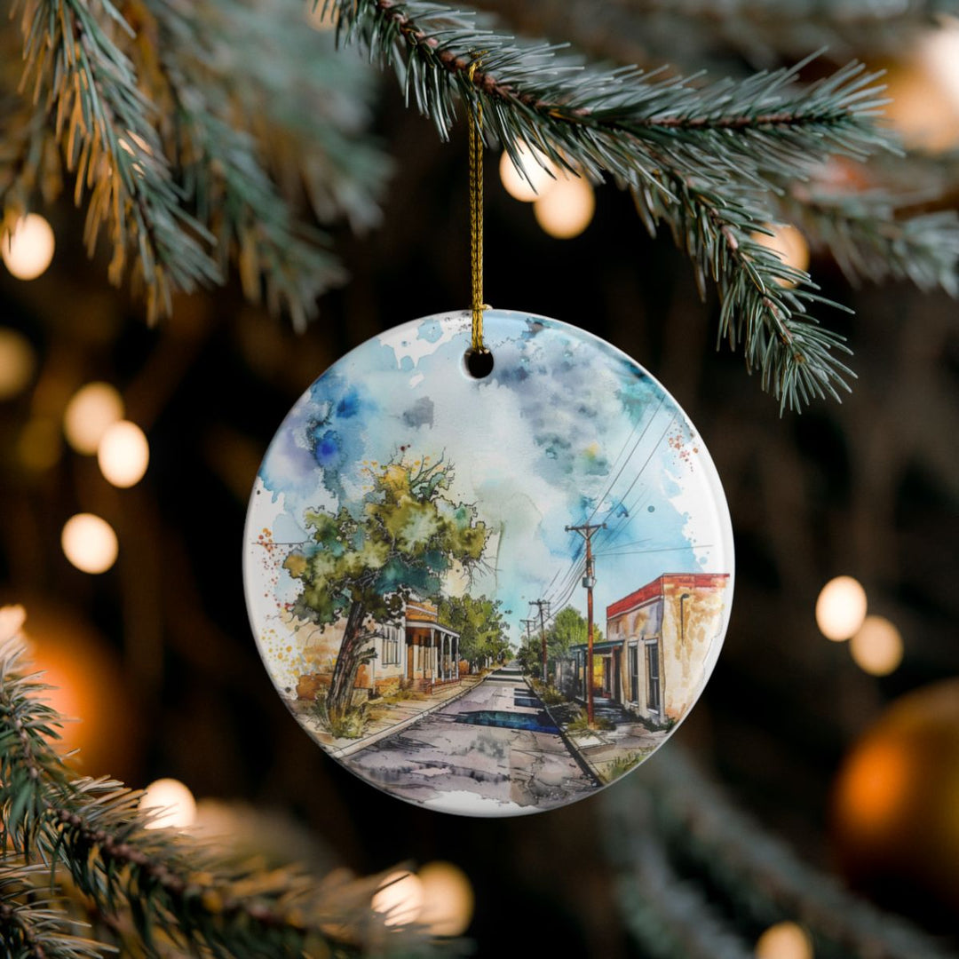 Marfa Texas Ornament: Unique Marfa Texas Souvenir, Marfa Texas Xmas Decor, and Authentic Marfa Texas Gift