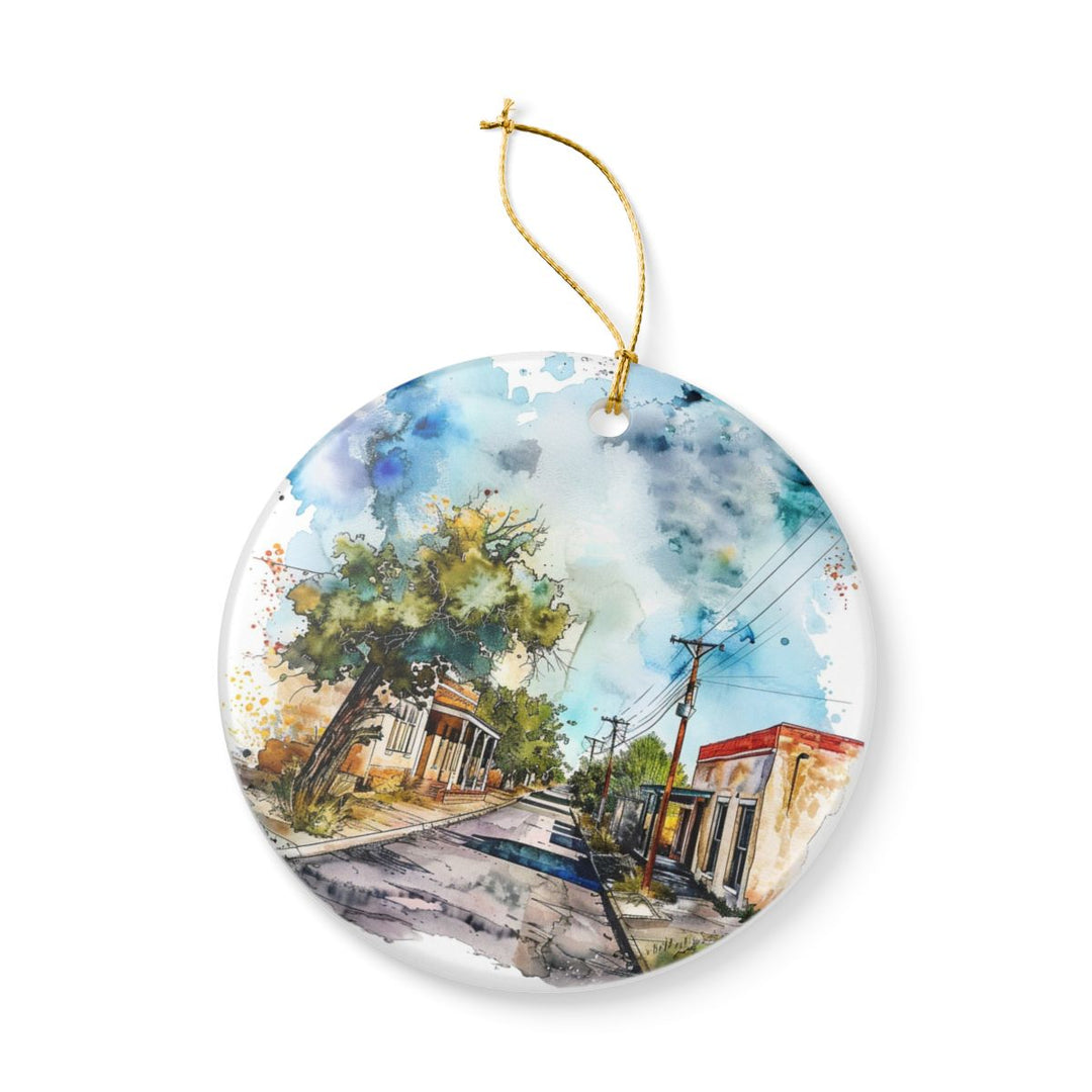 Marfa Texas Ornament: Unique Marfa Texas Souvenir, Marfa Texas Xmas Decor, and Authentic Marfa Texas Gift