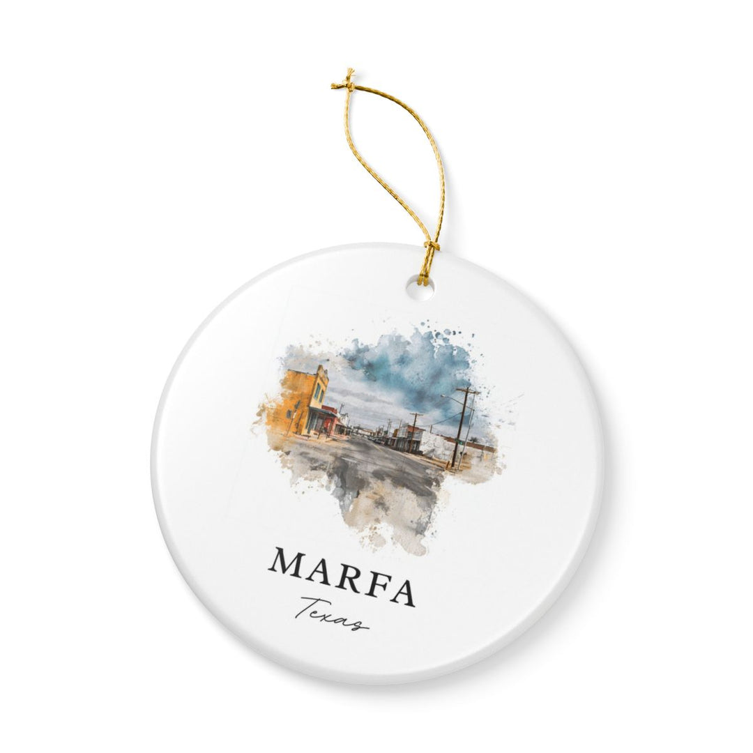 Marfa Texas Ornament: Unique Marfa Souvenir, Marfa Texas Xmas Decor, and Authentic Marfa Gift