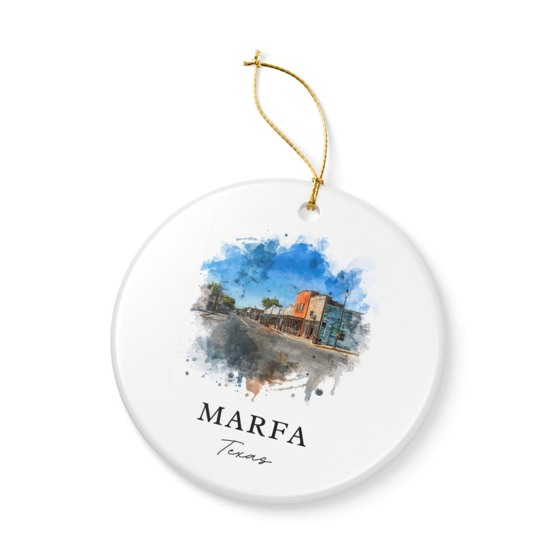 Marfa Texas Ornament: Unique Marfa Souvenir, Marfa Texas Xmas Decor, and Authentic Marfa Gift