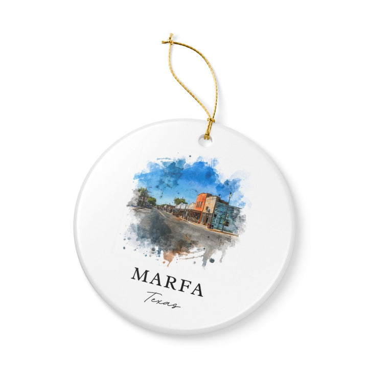 Marfa Texas Ornament: Unique Marfa Souvenir, Marfa Texas Xmas Decor, and Authentic Marfa Gift