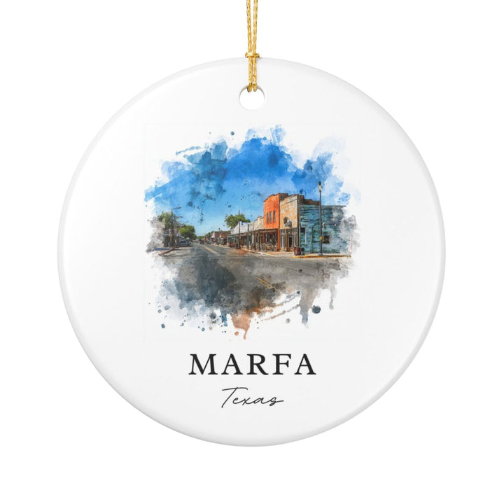 Marfa Texas Ornament: Unique Marfa Souvenir, Marfa Texas Xmas Decor, and Authentic Marfa Gift