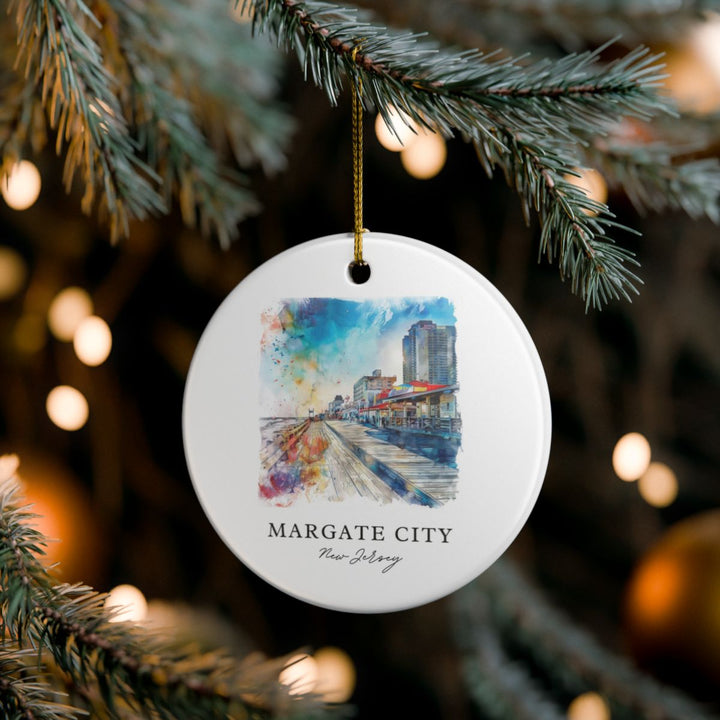 Margate City New Jersey Ornament: Unique Margate City Souvenir, Margate City New Jersey Xmas Decor, and Authentic Margate City Gift