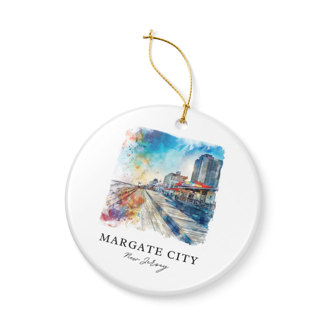 Margate City New Jersey Ornament: Unique Margate City Souvenir, Margate City New Jersey Xmas Decor, and Authentic Margate City Gift