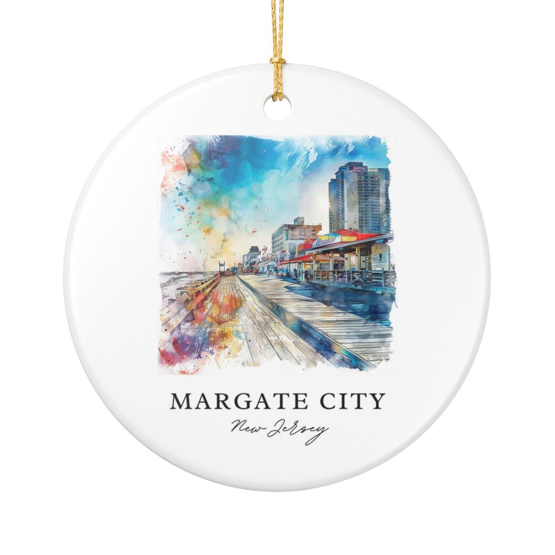 Margate City New Jersey Ornament: Unique Margate City Souvenir, Margate City New Jersey Xmas Decor, and Authentic Margate City Gift