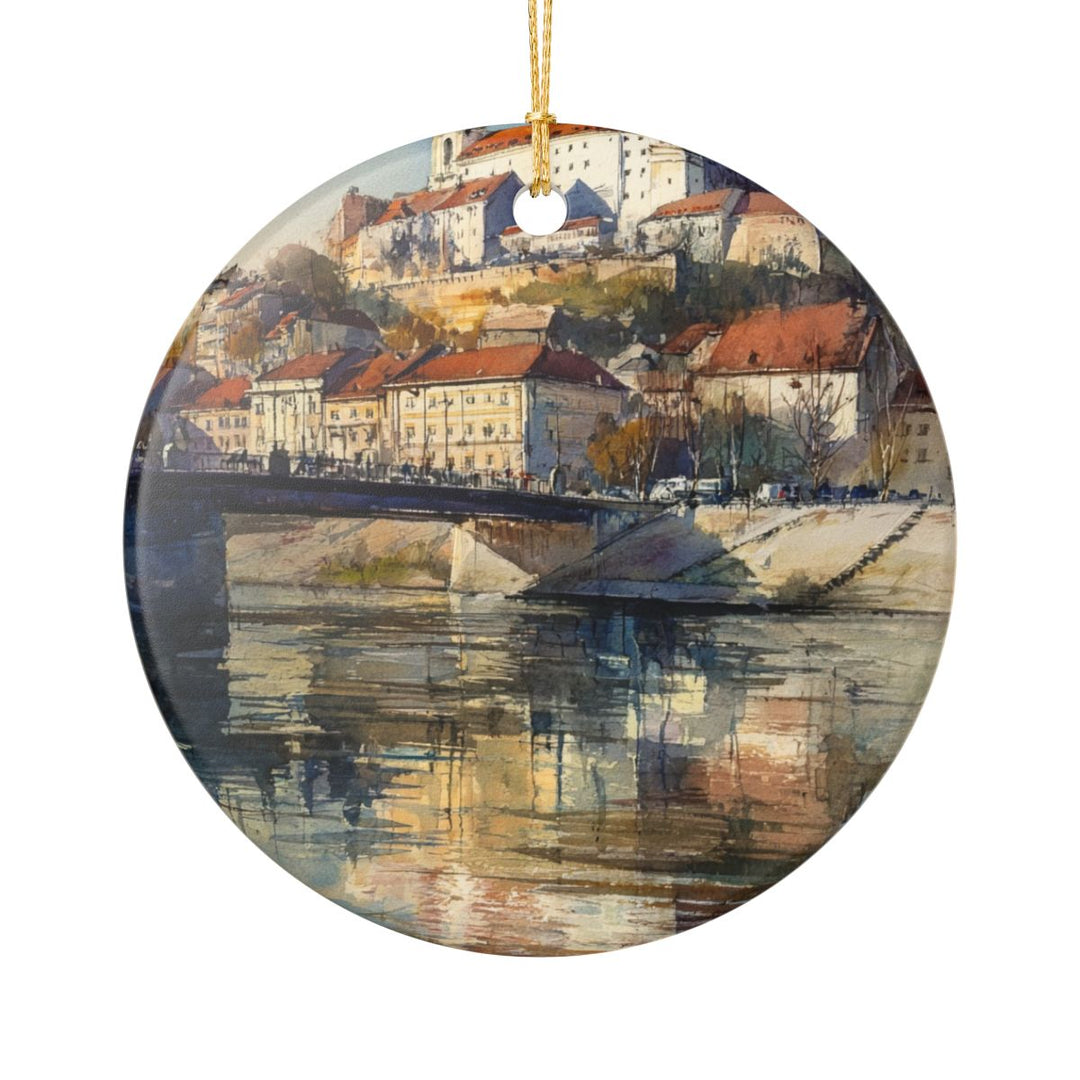 Maribor Slovenia Ornament: Unique Maribor Souvenir, Maribor Slovenia Xmas Decor, and Authentic Maribor Gift