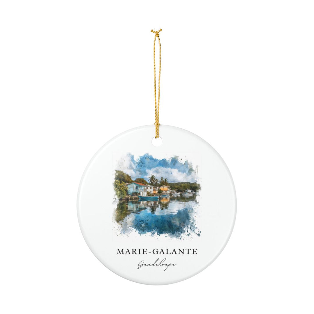 Marie Galante Guadeloupe Ornament: Unique Marie Galante Guadeloupe Souvenir, Marie Galante Guadeloupe Xmas Decor