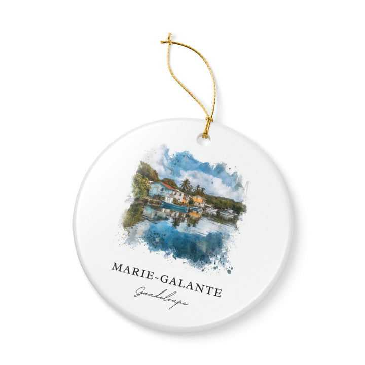 Marie Galante Guadeloupe Ornament: Unique Marie Galante Guadeloupe Souvenir, Marie Galante Guadeloupe Xmas Decor