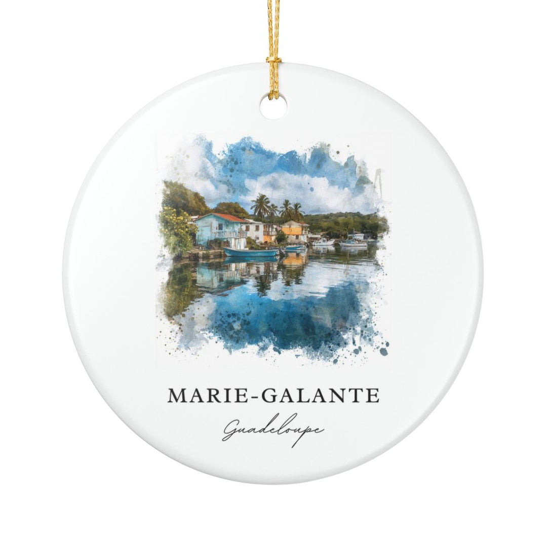 Marie Galante Guadeloupe Ornament: Unique Marie Galante Guadeloupe Souvenir, Marie Galante Guadeloupe Xmas Decor
