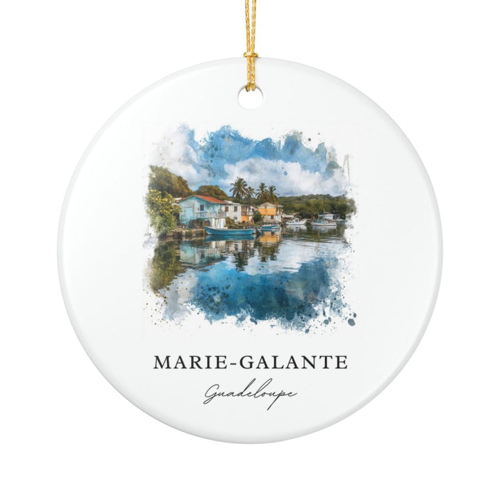 Marie Galante Guadeloupe Ornament: Unique Marie Galante Guadeloupe Souvenir, Marie Galante Guadeloupe Xmas Decor