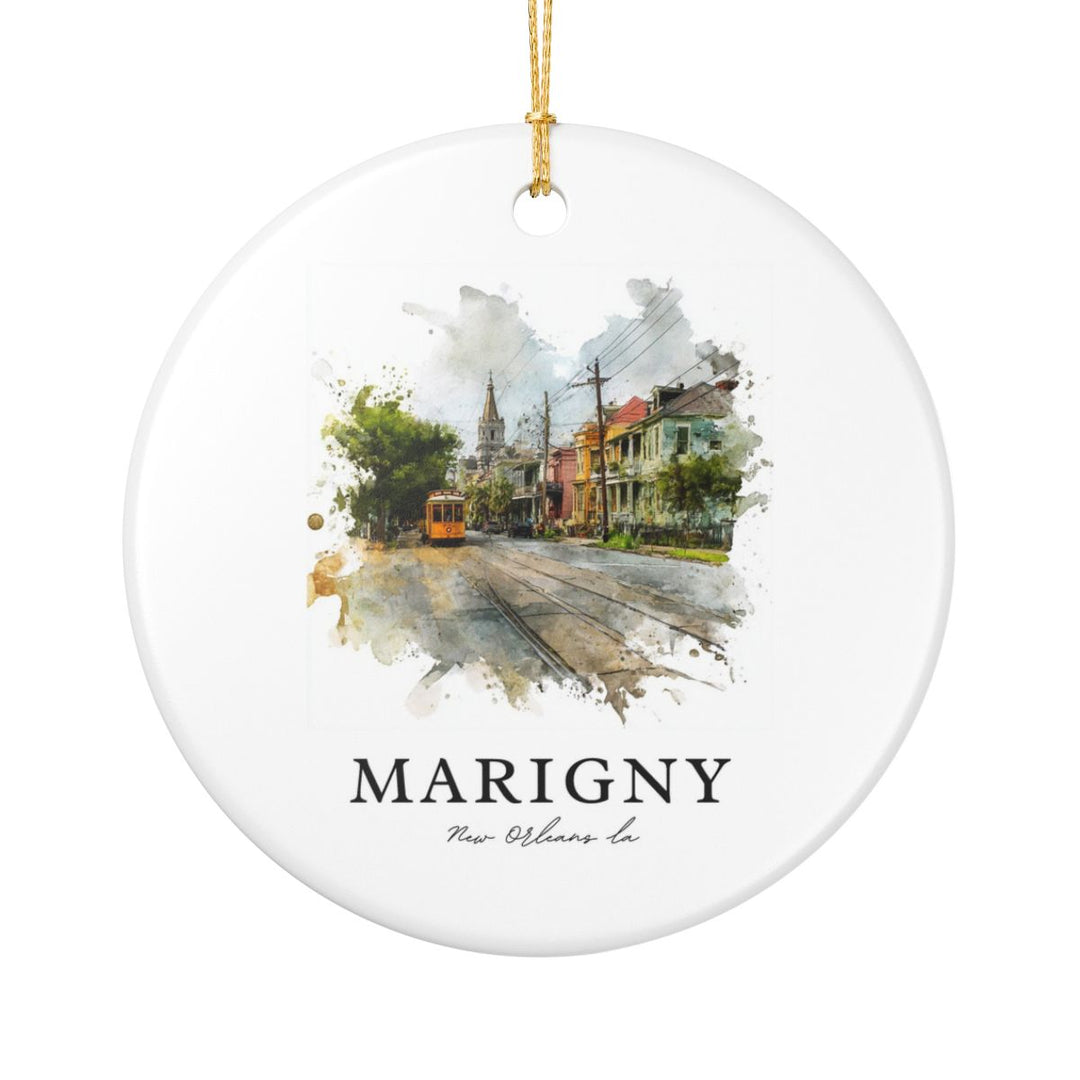 Marigny New Orleans USA Ornament: Unique Marigny New Orleans Souvenir, Marigny New Orleans USA Xmas Decor, and Authentic Marigny New Orleans Gift