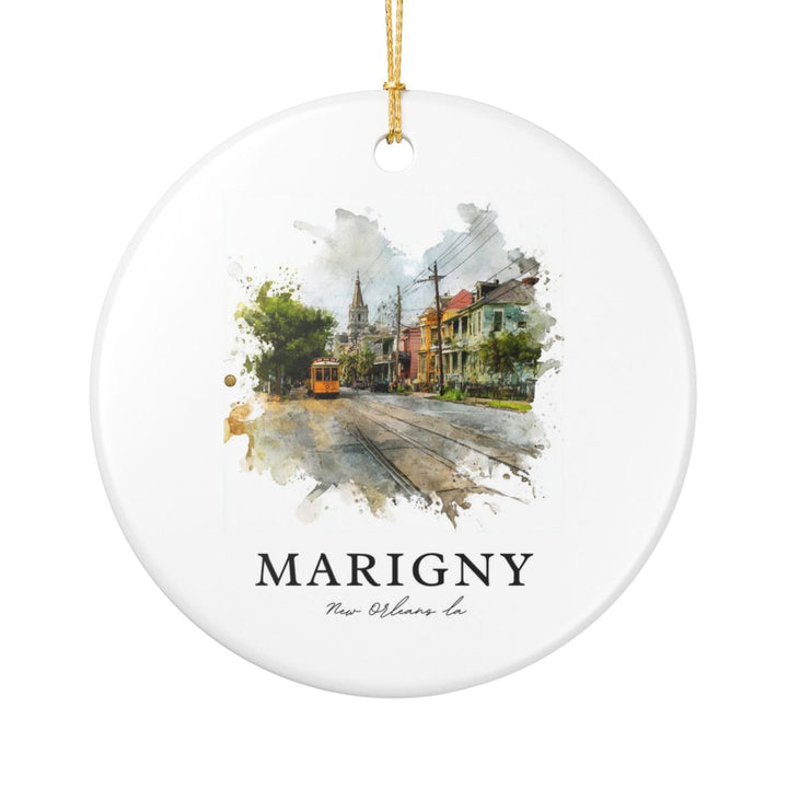 Marigny New Orleans USA Ornament: Unique Marigny New Orleans Souvenir, Marigny New Orleans USA Xmas Decor, and Authentic Marigny New Orleans Gift