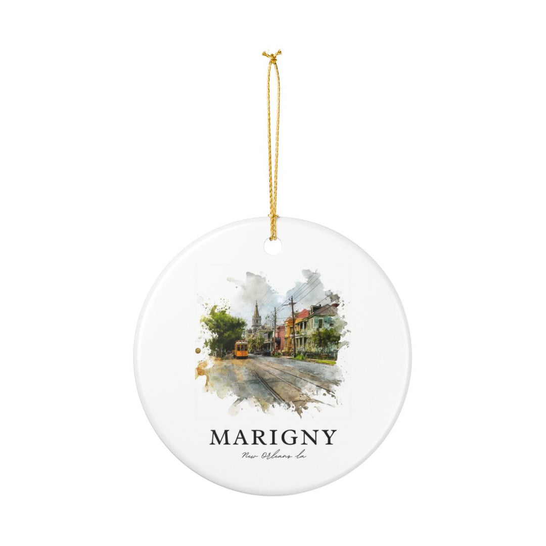 Marigny New Orleans USA Ornament: Unique Marigny New Orleans Souvenir, Marigny New Orleans USA Xmas Decor, and Authentic Marigny New Orleans Gift