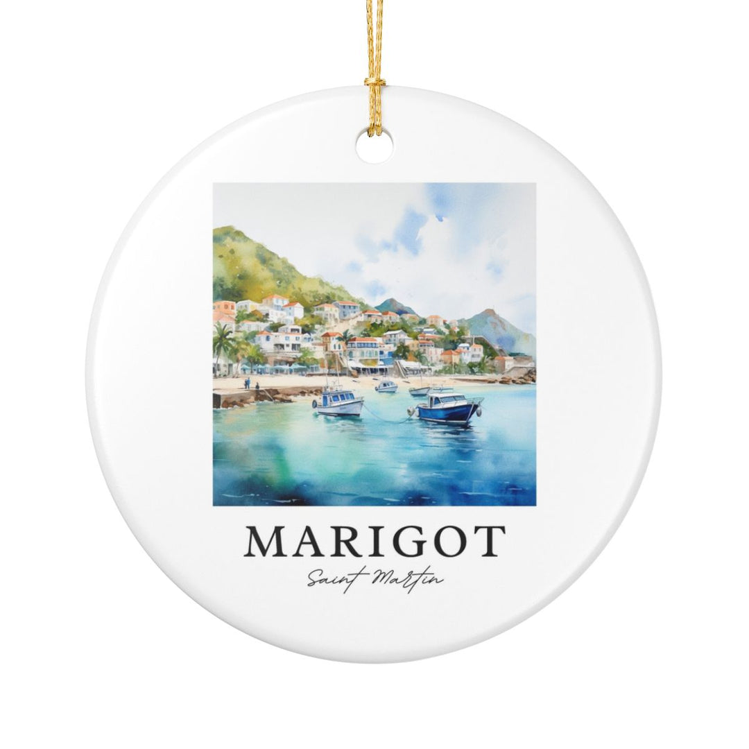 Marigot Saint Martin Ornament: Unique Marigot Saint Martin Souvenir, Marigot Saint Martin Xmas Decor, and Authentic Marigot Saint Martin Gift
