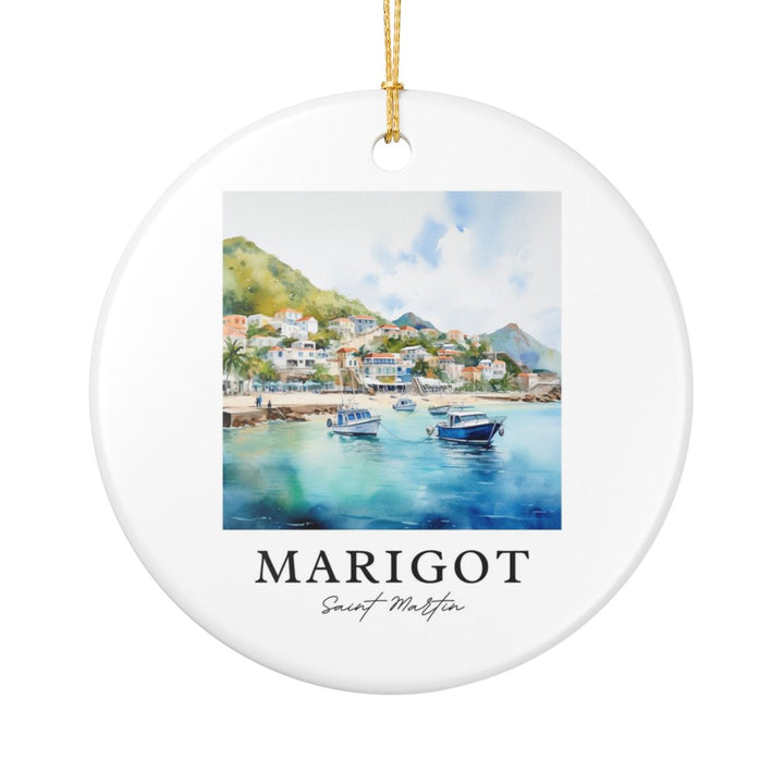 Marigot Saint Martin Ornament: Unique Marigot Saint Martin Souvenir, Marigot Saint Martin Xmas Decor, and Authentic Marigot Saint Martin Gift