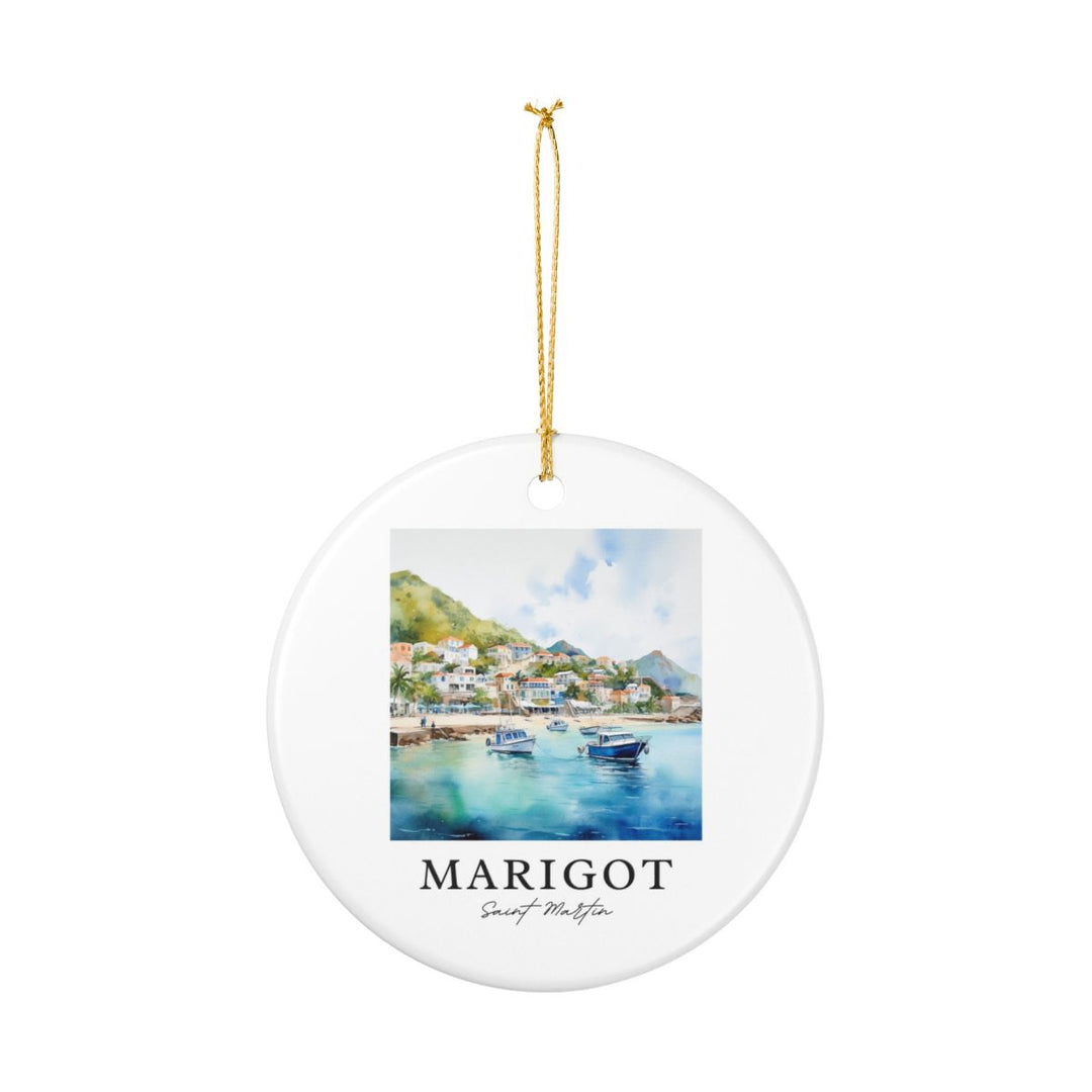 Marigot Saint Martin Ornament: Unique Marigot Saint Martin Souvenir, Marigot Saint Martin Xmas Decor, and Authentic Marigot Saint Martin Gift