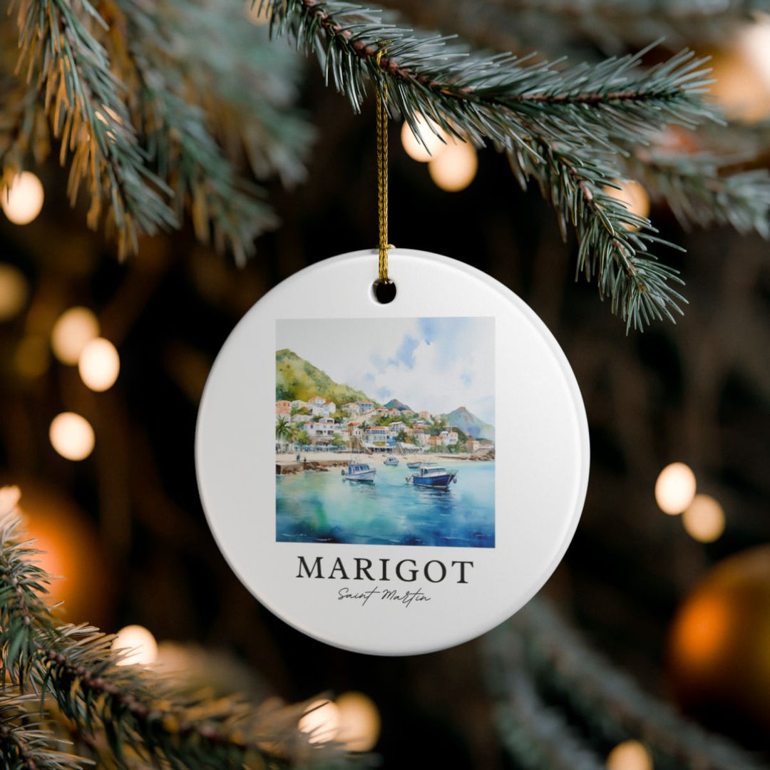 Marigot Saint Martin Ornament: Unique Marigot Saint Martin Souvenir, Marigot Saint Martin Xmas Decor, and Authentic Marigot Saint Martin Gift