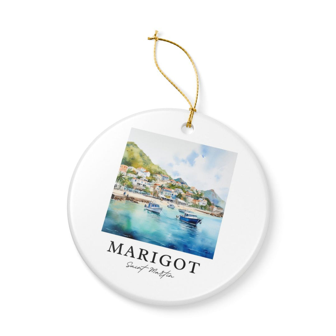 Marigot Saint Martin Ornament: Unique Marigot Saint Martin Souvenir, Marigot Saint Martin Xmas Decor, and Authentic Marigot Saint Martin Gift
