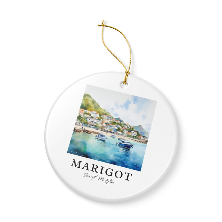 Marigot Saint Martin Ornament: Unique Marigot Saint Martin Souvenir, Marigot Saint Martin Xmas Decor, and Authentic Marigot Saint Martin Gift