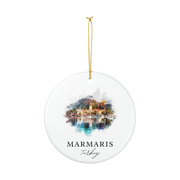 Marmaris Turkey Ornament: Unique Marmaris Souvenir, Marmaris Turkey Xmas Decor, and Authentic Marmaris Gift