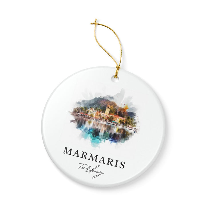 Marmaris Turkey Ornament: Unique Marmaris Souvenir, Marmaris Turkey Xmas Decor, and Authentic Marmaris Gift
