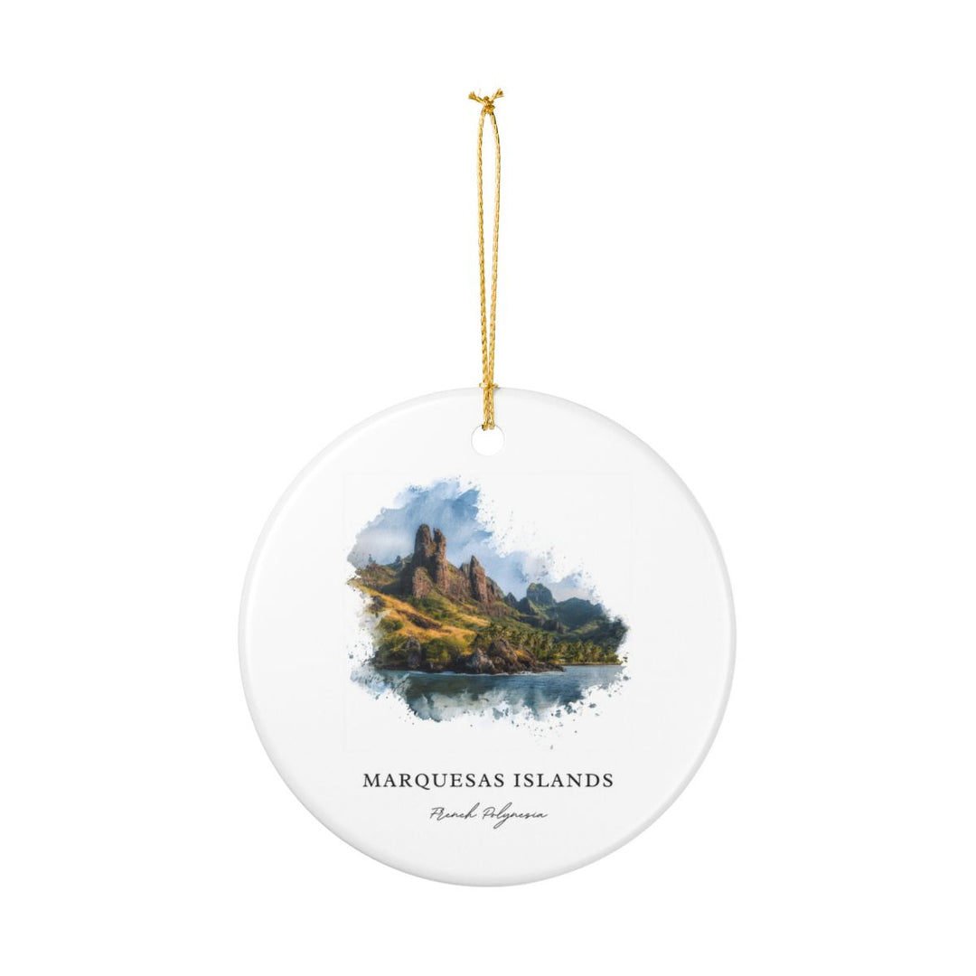 Marquesas Islands French Polynesia Ornament: Unique Marquesas Islands French Polynesia Souvenir, Marquesas Islands French Polynesia Xmas Decor