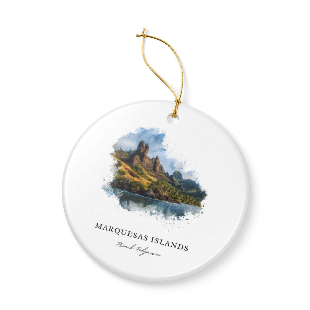 Marquesas Islands French Polynesia Ornament: Unique Marquesas Islands French Polynesia Souvenir, Marquesas Islands French Polynesia Xmas Decor