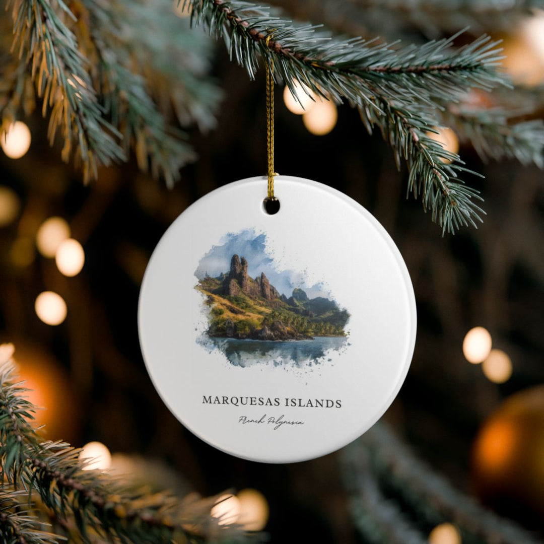 Marquesas Islands French Polynesia Ornament: Unique Marquesas Islands French Polynesia Souvenir, Marquesas Islands French Polynesia Xmas Decor