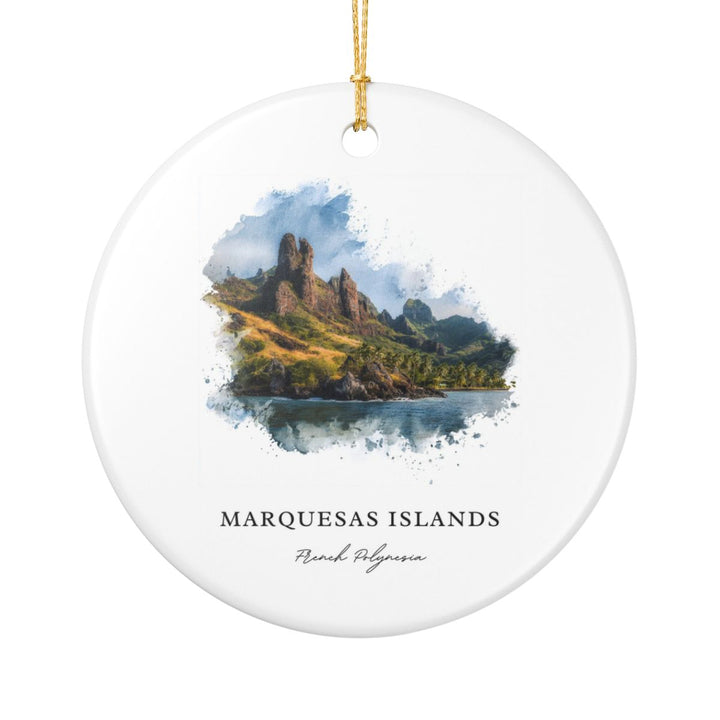 Marquesas Islands French Polynesia Ornament: Unique Marquesas Islands French Polynesia Souvenir, Marquesas Islands French Polynesia Xmas Decor