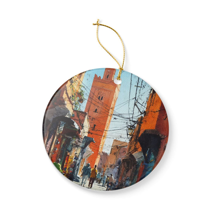 Marrakech Morocco Ornament: Unique Marrakech Souvenir, Marrakech Morocco Xmas Decor, and Authentic Marrakech Gift