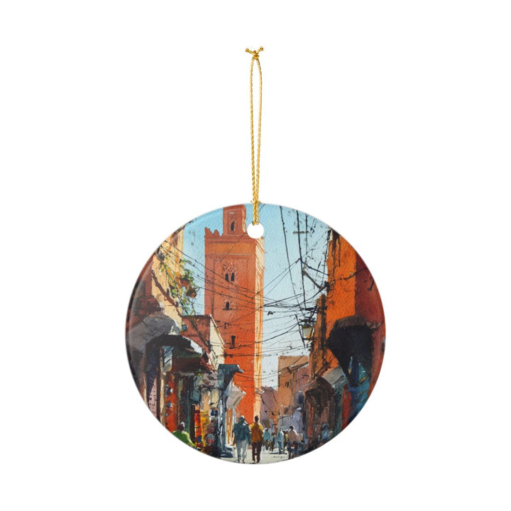 Marrakech Morocco Ornament: Unique Marrakech Souvenir, Marrakech Morocco Xmas Decor, and Authentic Marrakech Gift