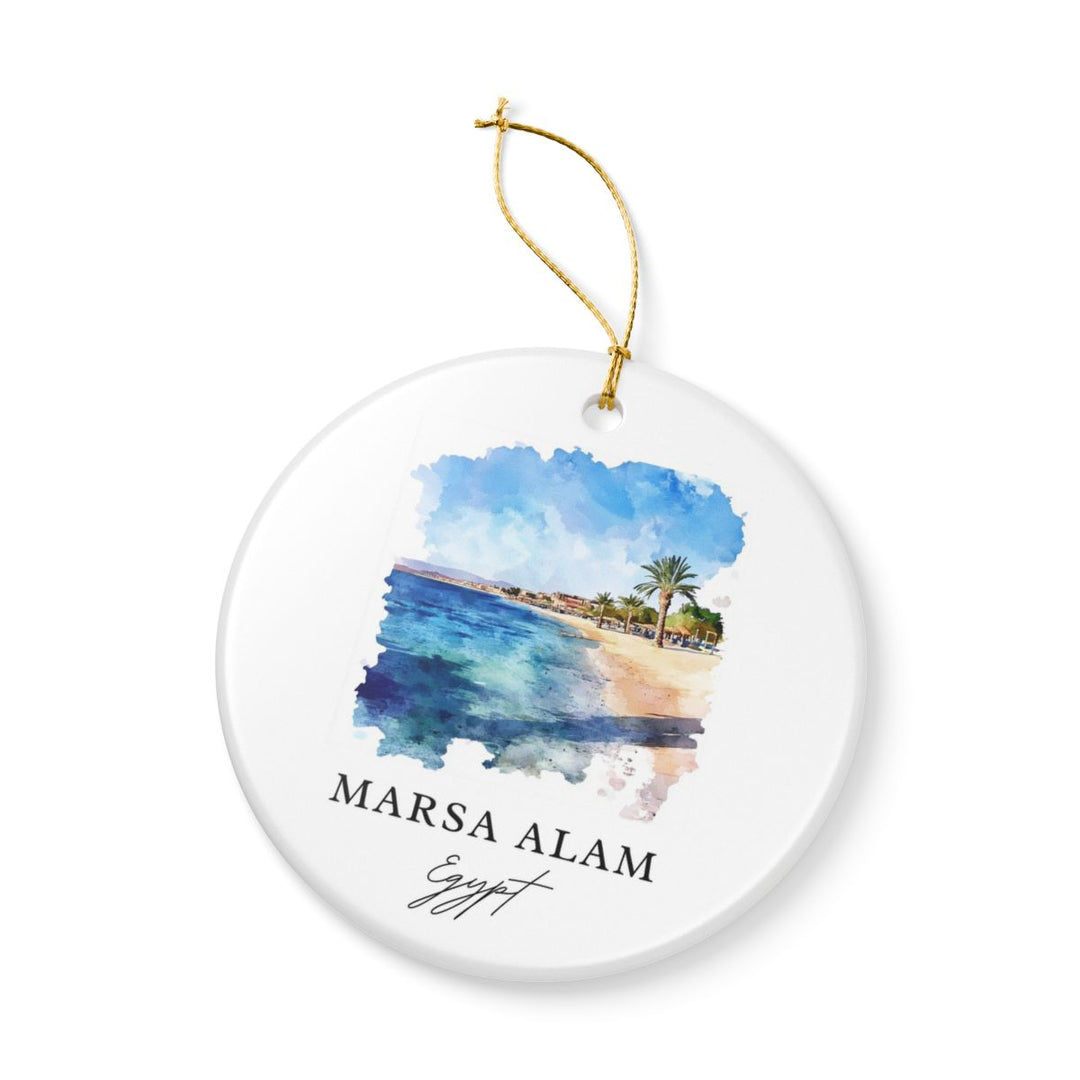 Marsa Alam Egypt Ornament: Unique Marsa Alam Souvenir, Marsa Alam Egypt Xmas Decor, and Authentic Marsa Alam Gift