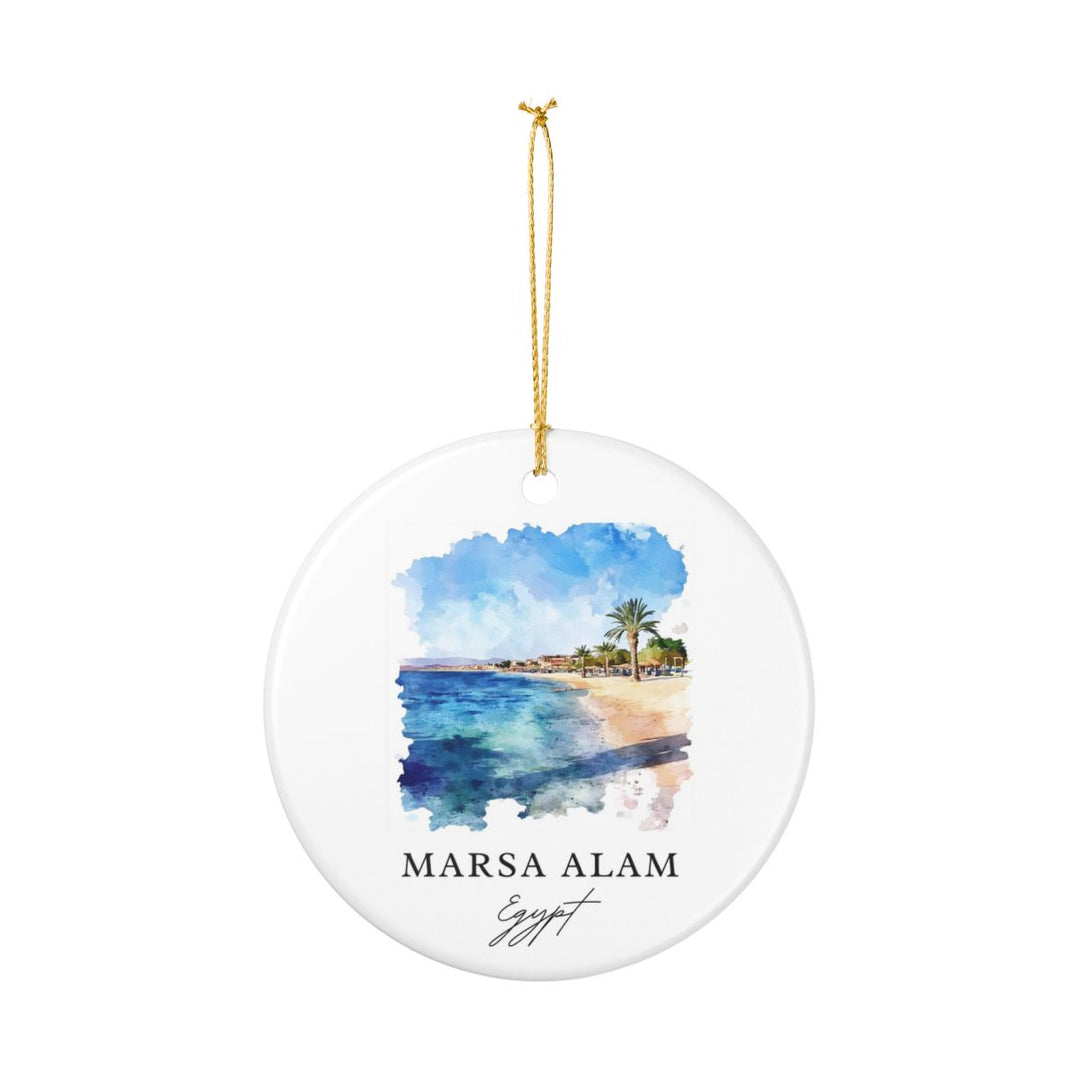 Marsa Alam Egypt Ornament: Unique Marsa Alam Souvenir, Marsa Alam Egypt Xmas Decor, and Authentic Marsa Alam Gift