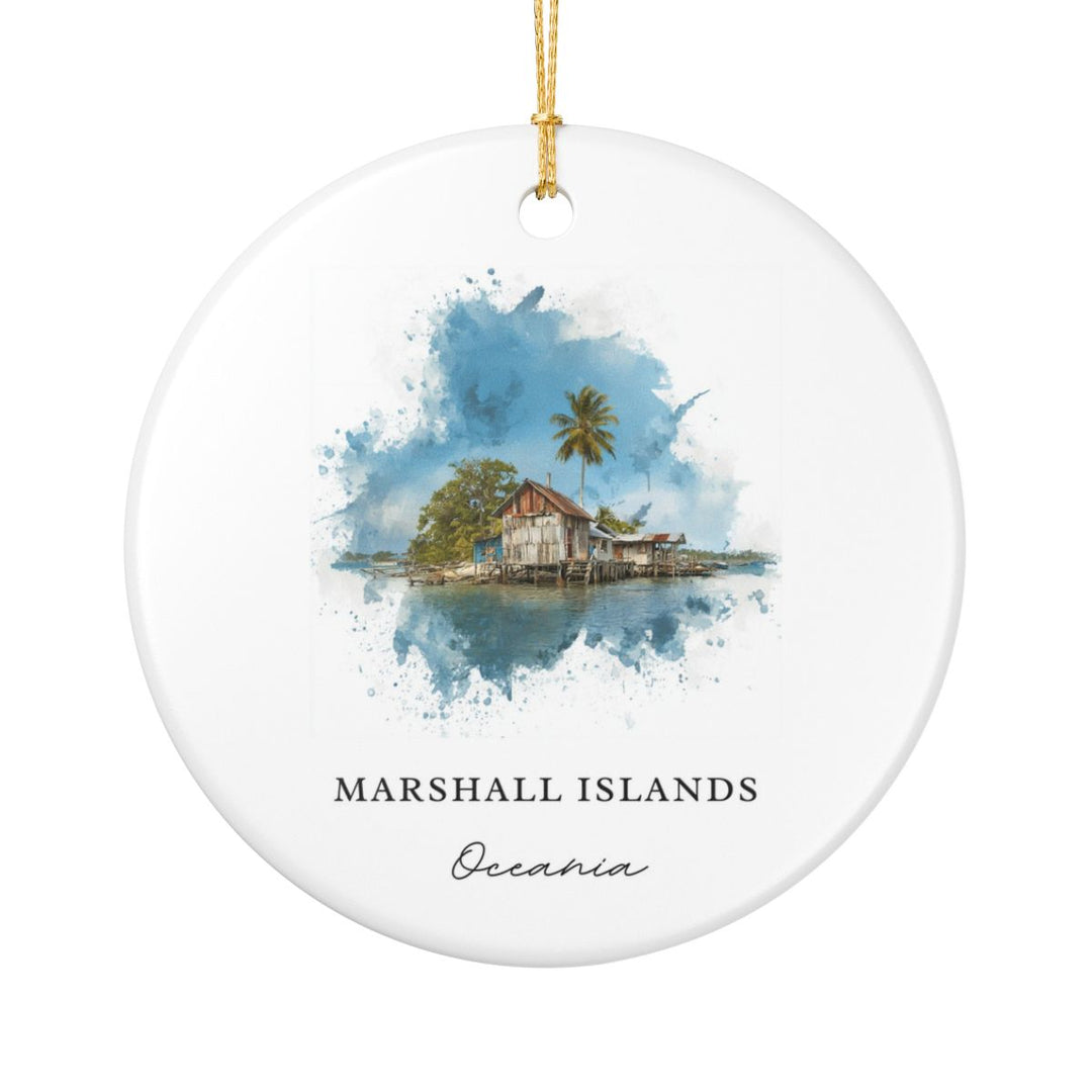 Marshall Islands Oceania Ornament: Unique Marshall Islands Oceania Souvenir, Marshall Islands Oceania Xmas Decor