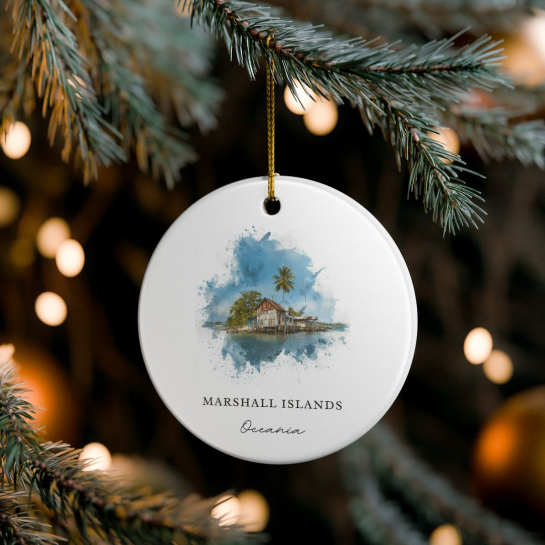 Marshall Islands Oceania Ornament: Unique Marshall Islands Oceania Souvenir, Marshall Islands Oceania Xmas Decor