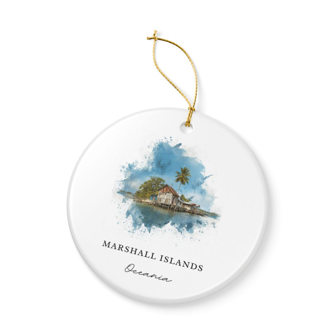 Marshall Islands Oceania Ornament: Unique Marshall Islands Oceania Souvenir, Marshall Islands Oceania Xmas Decor
