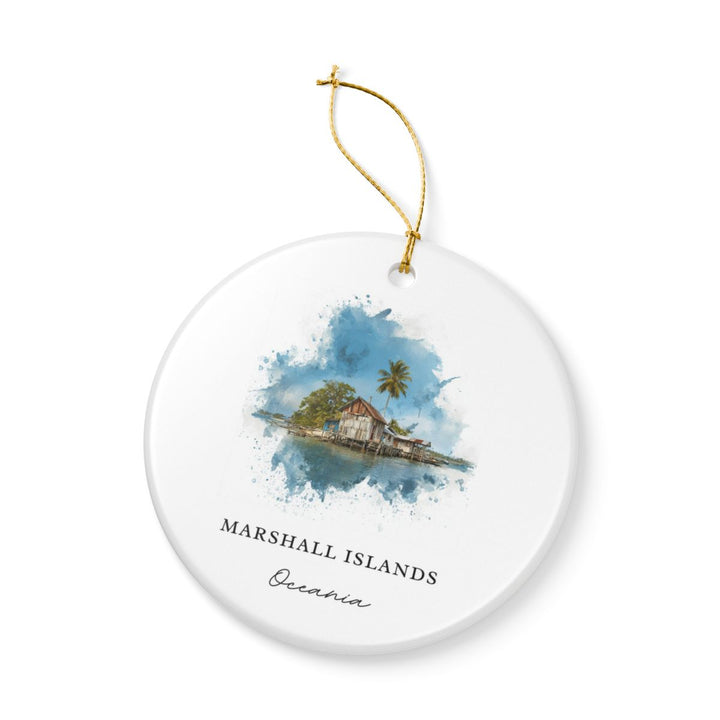 Marshall Islands Oceania Ornament: Unique Marshall Islands Oceania Souvenir, Marshall Islands Oceania Xmas Decor