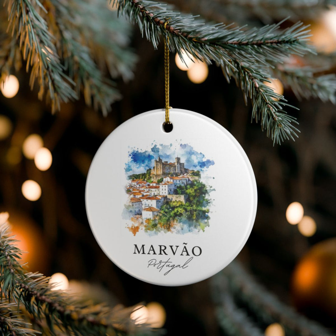 Marvao Portugal Ornament: Unique Marvao Souvenir, Marvao Portugal Xmas Decor, and Authentic Marvao Gift