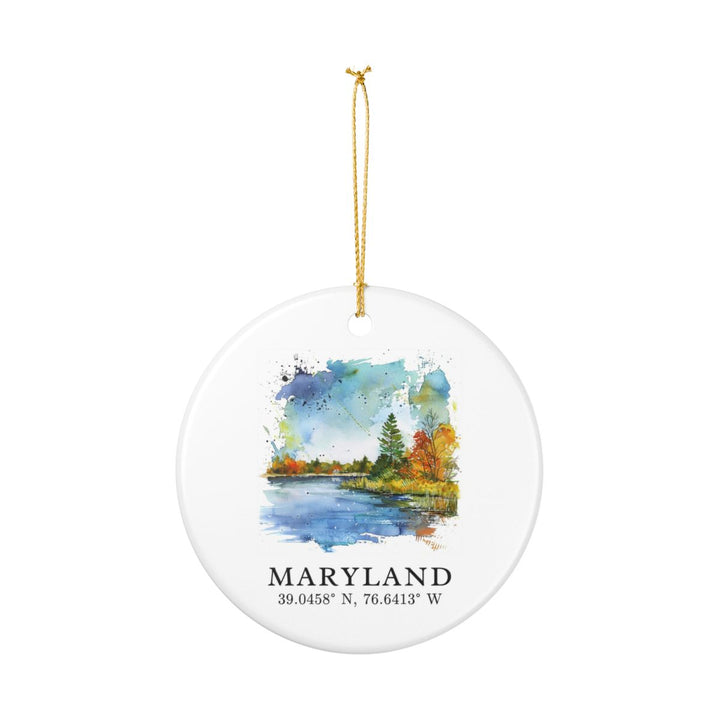 Maryland Ornament: Unique Maryland Souvenir, Maryland Xmas Decor, and Authentic Maryland Gift