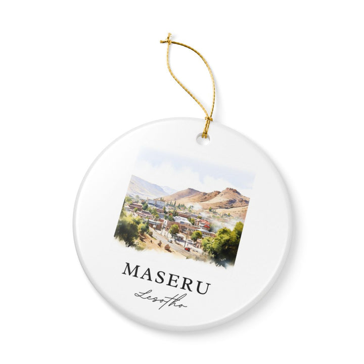 Maseru Lesotho Ornament: Unique Maseru Lesotho Souvenir, Maseru Lesotho Xmas Decor, and Authentic Maseru Lesotho Gift