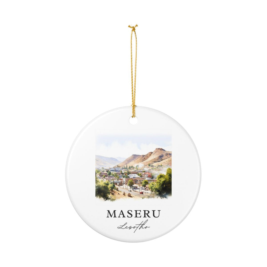 Maseru Lesotho Ornament: Unique Maseru Lesotho Souvenir, Maseru Lesotho Xmas Decor, and Authentic Maseru Lesotho Gift