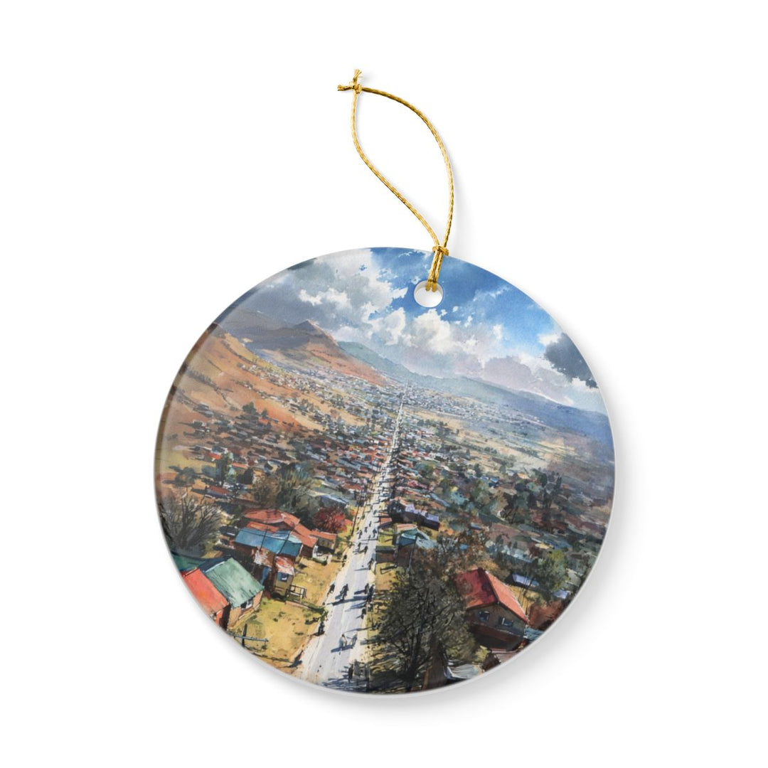 Maseru Lesotho Ornament: Unique Maseru Lesotho Souvenir, Maseru Lesotho Xmas Decor, and Authentic Maseru Lesotho Gift