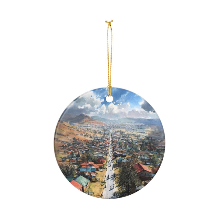 Maseru Lesotho Ornament: Unique Maseru Lesotho Souvenir, Maseru Lesotho Xmas Decor, and Authentic Maseru Lesotho Gift