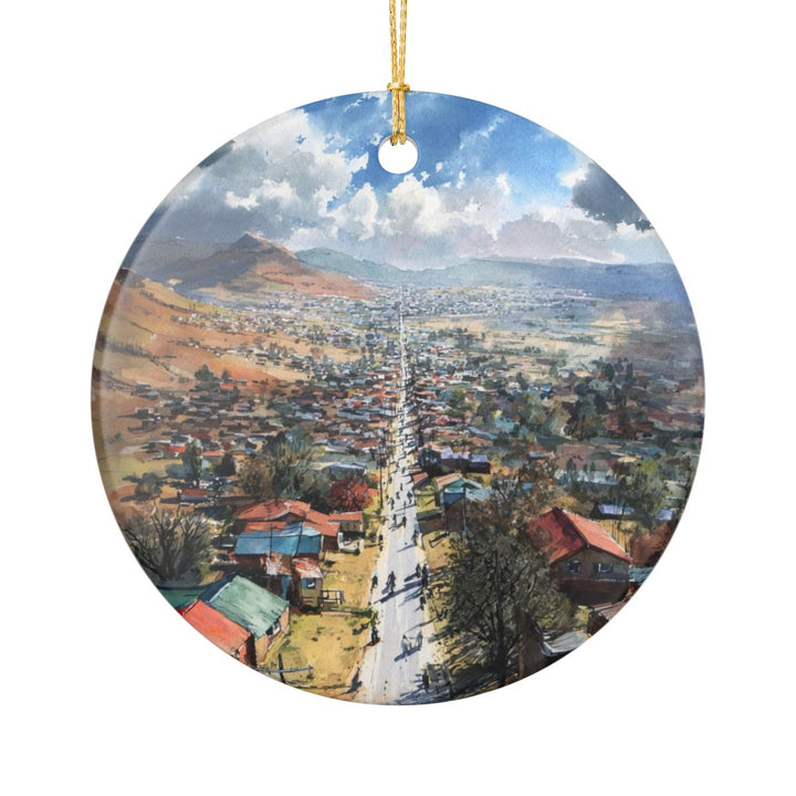 Maseru Lesotho Ornament: Unique Maseru Lesotho Souvenir, Maseru Lesotho Xmas Decor, and Authentic Maseru Lesotho Gift