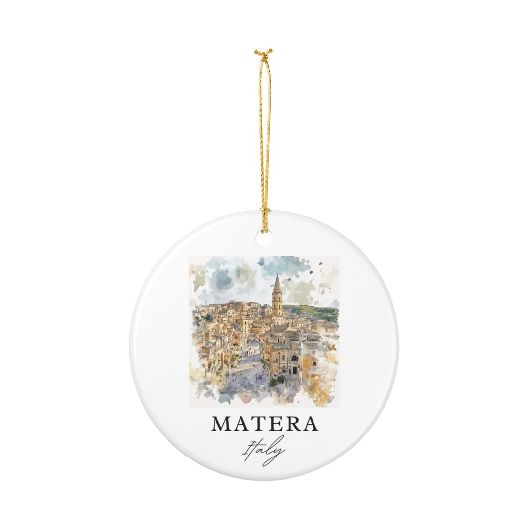 Matera Ornament: Unique Matera Souvenir, Matera Xmas Decor, and Authentic Matera Gift