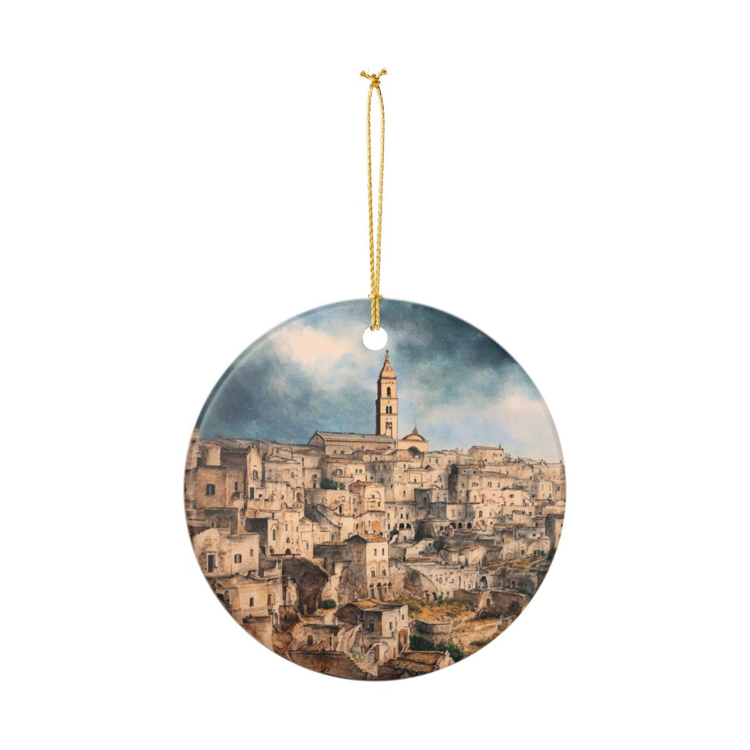 Matera Ornament: Unique Matera Souvenir, Matera Xmas Decor, and Authentic Matera Gift