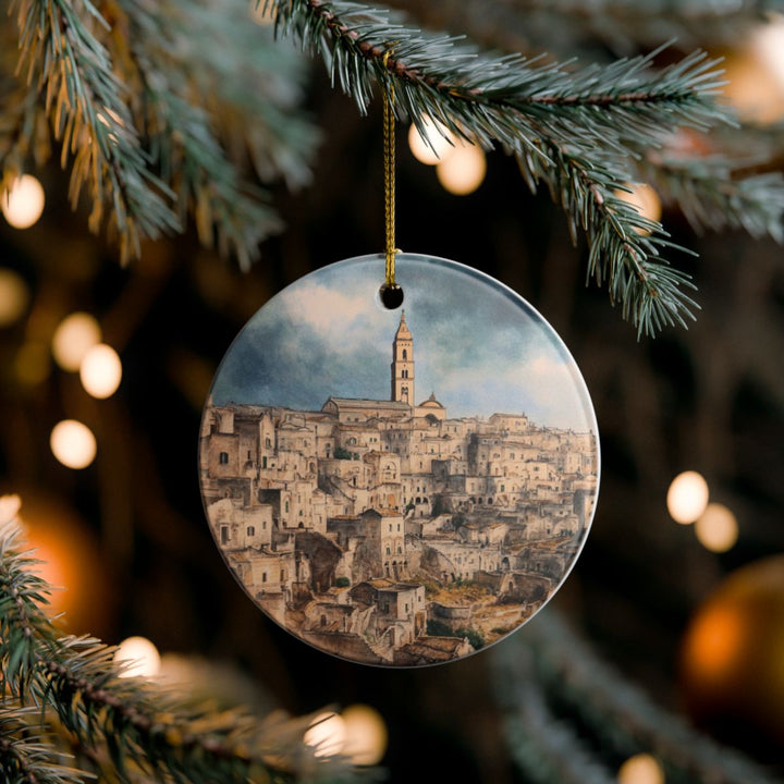 Matera Ornament: Unique Matera Souvenir, Matera Xmas Decor, and Authentic Matera Gift